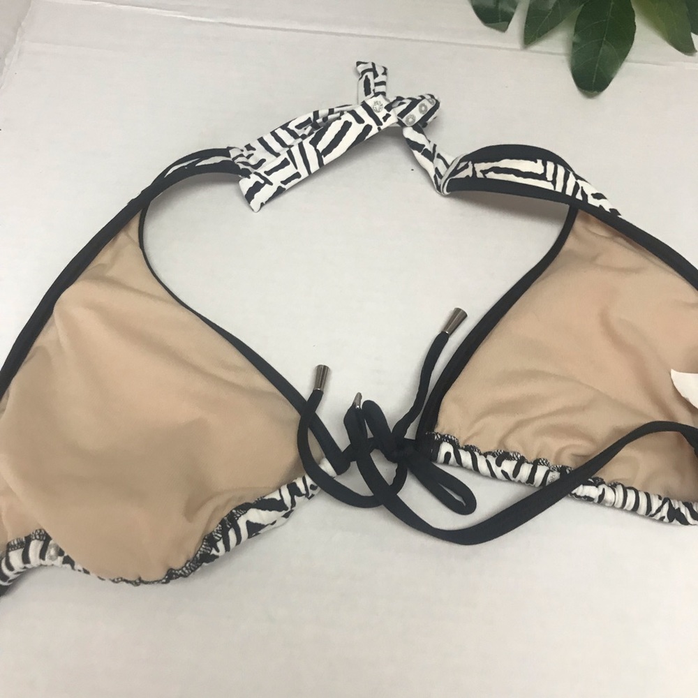 BARI Striped String Bikini Top - Picture 3 of 4